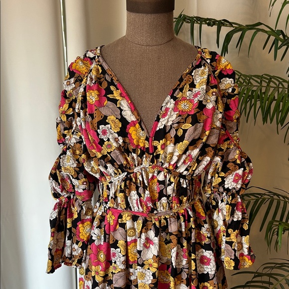 Fall Floral Maxi Dress - Picture 2 of 9